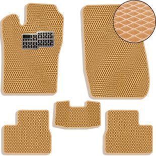 Buy EVA floor mats for Opel Vectra (A) 1988-1995 with heel pad Beige 5 pcs 67783 Floor mats for Opel