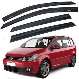 Купити Дефлектори вікон вітровики HIC для Volkswagen Touran 2003-2010 Оригінал (VW24) 58122 Дефлектори вікон Volkswagen