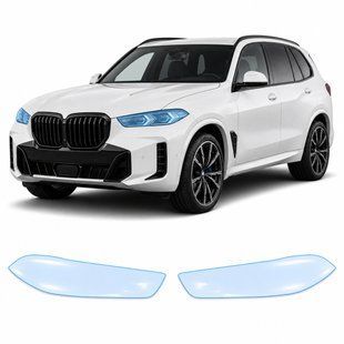 Купить Антигравийная защитная бронепленка по лекалам для BMW X5 G05 facelift 2023- оптика (фары и ПТФ) 102442 Модельные лекала защитных пленок для Bmw