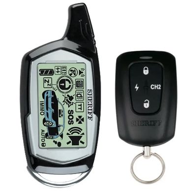 Купить Двухсторонняя Cигнализация Sheriff ZX-750 PRO Турботаймер Поиск Авто На Паркинге 2 Брелоки LCD Дисплей 67814 Двухсторонняя Cигнализация