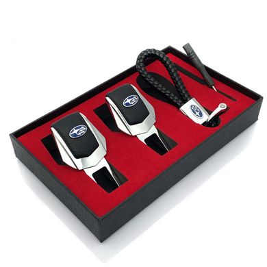 Купити Подарунковий набір №1 для Subaru з заглушок і брелка з логотипом 36648 Подарункові набори для автомобіліста