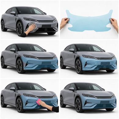 Купить Антигравийная защитная бронепленка по лекалам для BYD Song L I 2024- задние фонари стопы 103235 Модельные лекала защитных пленок для BYD
