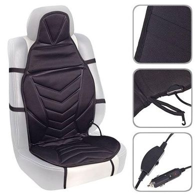 Купити Накидка з підігрівом для автомобільного сидіння VITOL 117x50 см 1 шт (ZL8266 BK) 38623 Накидки з підігрівом
