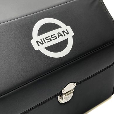 Купити Органайзер саквояж у багажник Nissan 38 x 31 x 29 см Еко-шкіра Чорний 1 шт 44596 Саквояж органайзер