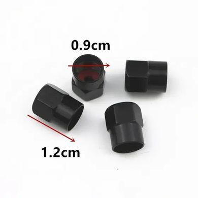 Buy Wheel Valve Cap Geely Emgrand 4 pcs Tuning Black 89157 Protective caps for nipples