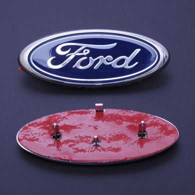 Купить Эмблема для Ford 148 x 60 мм Focus в сборе скотч 3M / направляющие 148 x 60 мм / Польша 21348 Эмблемы на иномарки
