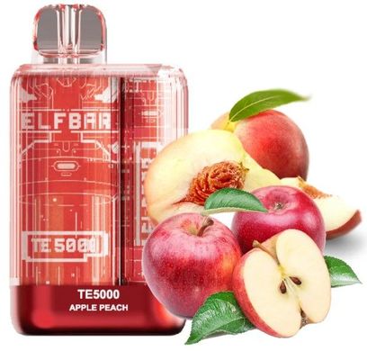 Купити Elf Bar TE5000 POD 5% Оригінал Apple Peach Яблуко І Персик (Підряджається) 44674 Одноразові POD системи