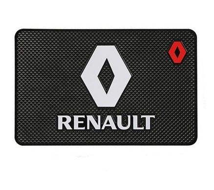Купити Антиковзний килимок торпеди з логотипом Renault 40655 Антиковзні килимки на торпеду