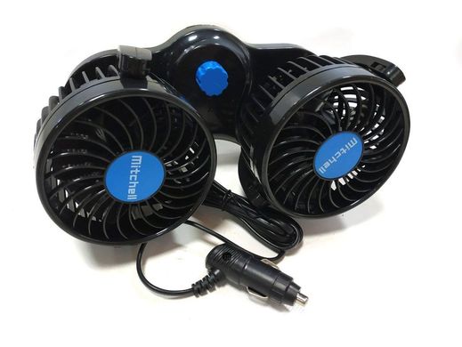 Купити Автомобільний вентилятор Mitchell 12V на підставці два режими (HX-303) 1025 Вентилятори та тепловентилятори для авто