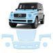 Buy Pre-cut paint protection film for Mercedes-Benz G-Class W463 2018- front end 106940 Model-specific paint protection film patterns for Mercedes-Benz