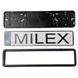 Купить Рамка номера Milex нержавейка черная матовая сетка 1 шт (RT-25352) 31971 Рамка номера - Универсальная - Американский тип - 4 фото из 5