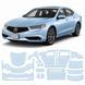 Купить Антигравийная защитная бронепленка по лекалам для Acura TLX I facelift 2018-2020 - полный кузов 103005 Модельные лекала защитных пленок для Acura