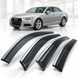Купить Дефлекторы окон Benke для Audi A4L седан с удлинённой базой 2017-2020 с 3D молдингом из нержавеющей стали комплект 4 шт (BAD4L1723-W/S) 112252 Дефлекторы окон Audi - 1 фото из 5