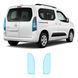 Купить Антигравийная защитная бронепленка по лекалам для Opel Combo E 2018- задние фонари стопы 107915 Модельные лекала защитных пленок для Opel