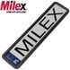 Купити Рамка номера Milex нержавіюча сталь чорна матова сітка 1 шт (RT-25352) 31971 Рамка номера - Універсальна - Американський тип - 1 фото из 5