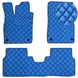 Купити Килимки в салон Екошкіра для Volkswagen ID.4 2020- Сині 3 шт (Rombus) 68055 Килимки для Volkswagen