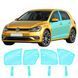Buy Pre-cut paint protection film for Volkswagen Golf VII facelift 2017-2020 - doors and windows pillars 109861 Model patterns of protective films for Volkswagen