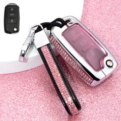 Купить Чехол для ключей Volkswagen Выкидной Ключ (Брелок и карабин) Розовый Оригинал (YC0002) 44725 Чехлы для Ключей (Оригинал)
