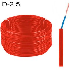 Купить Провод автомобильный сечения D=2.5 мм² Красный 1 метр 67669 Провода
