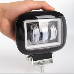 Купить Светодиодная дополнительная LED фара 45W (15W*3) 10-30V 120х100х60 mm / Линза с ДХО 1 шт 9049 Дополнительные LЕD фары