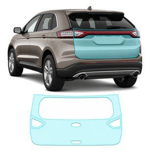 Купити Антигравійна захисна бронеплівка за лекалами для Ford Edge (US) II 2015-2018 - зона кришки багажника 104306 Модельні лекала захисних плівок для Ford