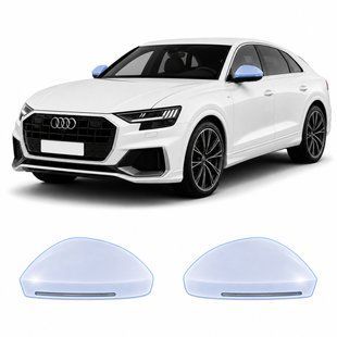 Купити Антигравійна захисна бронеплівка за лекалами для Audi Q8 4M 2018-2023 - дзеркала 101716 Модельні лекала захисних плівок для Audi