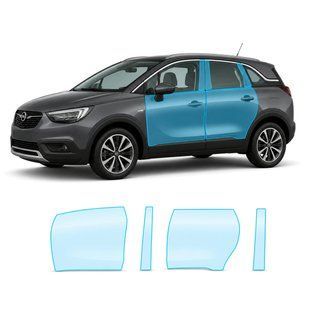 Купить Антигравийная защитная бронепленка по лекалам для Opel Crossland - 2017-2020 - зоны дверей и стойки окон 107941 Модельные лекала защитных пленок для Opel