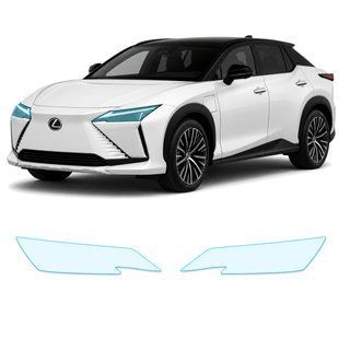 Купити Антигравійна захисна бронеплівка за лекалами для Lexus RZ I 2023- оптика (фари та ПТФ) 106344 Модельні лекала захисних плівок для Lexus
