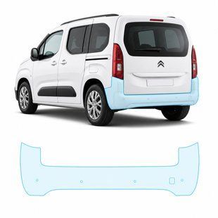 Buy Pre-cut paint protection film for Citroen Berlingo III 2018- rear bumper 103839 Model-specific paint protection film patterns for Citroen