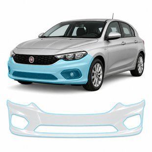 Купити Антигравійна захисна бронеплівка за лекалами для Fiat Tipo II 2015-2020 - передній бампер 104238 Модельні лекала захисних плівок для Fiat