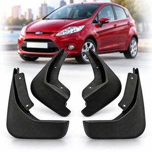 Купити Бризковики для Ford Fiesta VI хетчбек 2009-2017 Модельні Комплект 4 шт (OEM: 1531631, 1531632) 110963 Бризговики Ford
