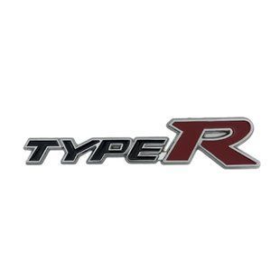 Купити Емблема напис typeR для Honda Чорна+Червона 148х32мм метал (на скотчі) 90593 Емблема напис на іномарки