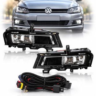 Buy LED Fog Lights for Volkswagen Golf VII 2013-2019 H11 12V 55W with Wiring Kit (VW-763) 65575 Fog lights model Foreign car