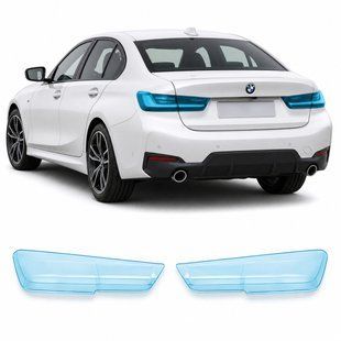 Купить Антигравийная защитная бронепленка по лекалам для BMW 3 Series G20 facelift 2022- задние фонари стопы 102081 Модельные лекала защитных пленок для Bmw