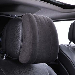 Buy Maybach headrest pillow with memory effect Alcantara 270 x 250 x 75 mm Black 1 pc. 56170 Premium Headrest Pillow