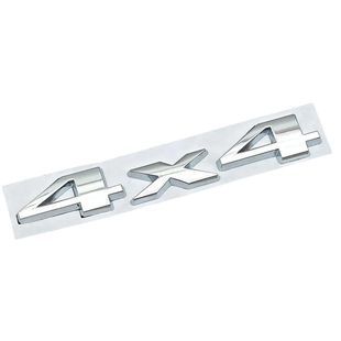 Купить Эмблема надпись 4х4 для Jeep Хром 147х26 мм металл (на скотче) 95506 Эмблема надпись на иномарки