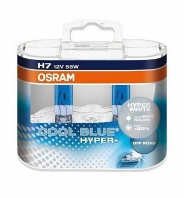 Buy Osram COOL BLUE HYPER H7 12 V 55 W 5000 K bulbs, 62210CBH-HCB, 2 pcs 112189 Osram Halogen Lamps