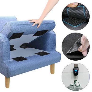 Buy Clip for rugs Universal Velcro Square 50 mm Black 1 pc 79356 Clips for car mats