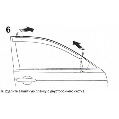 Купить Дефлекторы окон ветровики для BMW 3 Модель (E90) седан 2005-2010 3M Cкотч Acryl-Auto 39749 Дефлекторы окон Bmw