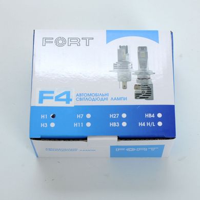 Купить LED лампы автомобильные FORT F4MINI H1 4000Lm / CSP / 6000K / IP65 / 9-16V / 25W / радиатор+кулер /2шт 25807 LED Лампы Китай