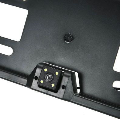 Buy License Plate Frame with Rear View Camera Black A58 95154 Number frames with illumination
