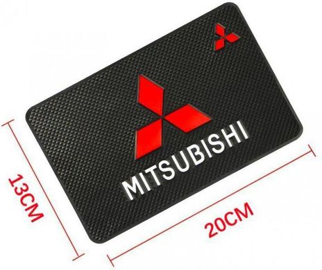 Купити Антиковзний килимок торпеди з логотипом Mitsubishi 40656 Антиковзні килимки на торпеду