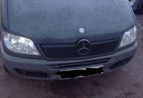 Buy Winter grille cover Mercedes Sprinter CDI 2000-2006 / Small grille with frame / Matte FLY 9781 Winter radiator grille covers