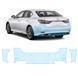 Buy Pre-cut paint protection film for Lexus GS L10 facelift 2015-2020 - rear bumper 106143 Model-specific paint protection film patterns for Lexus
