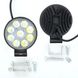 Купити Додаткова LED фара 27W (3W*9) 12-30V / 85x100x30 mm Дальній 2 шт (3633) 8478 Додаткові LЕD фари - 1 фото из 2