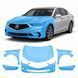 Купить Антигравийная защитная бронепленка по лекалам для Acura RLX I facelift 2018-2020 - передняя часть авто (капот бампер фары крылья) 102968 Модельные лекала защитных пленок для Acura